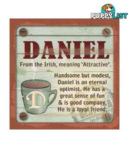 Personalised Cuppa Coasters - Daniel