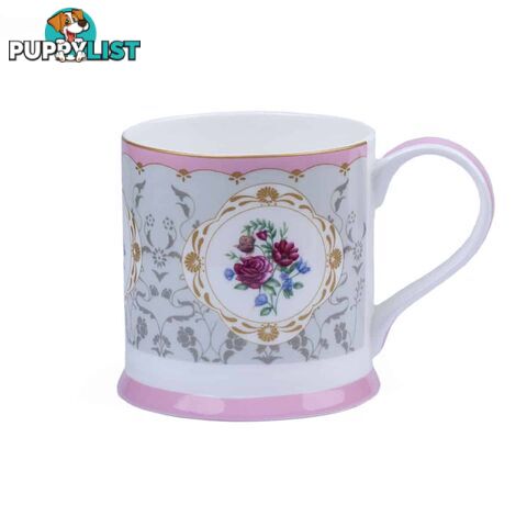 Queens Mug - Bed Of Roses Grey