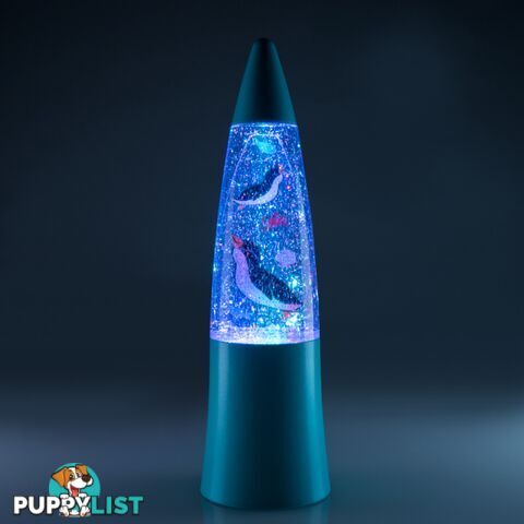 LED Shake and Shine Penguin Glitter Mini Lamp