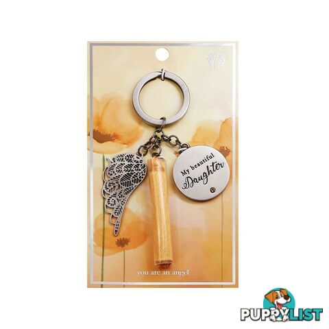 You Are An Angel Keychain Charm - My Beautiful Daughter - The Aird Group - 9316188087667