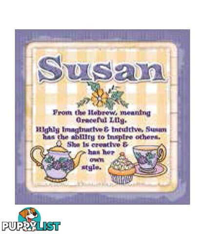 Personalised Cuppa Coasters - Susan