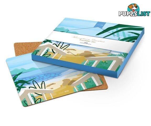 Hamptons Coastal Placemat Set 4 - Diesel & Dutch - 0757953240075