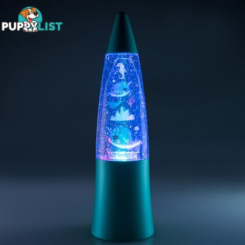 LED Shake and Shine Narwhal Glitter Mini Lamp