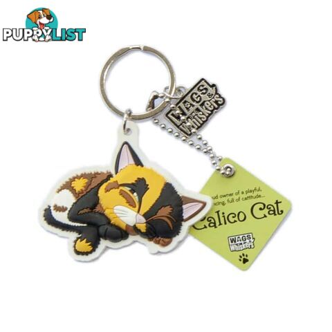 Wags & Whiskers Keyring - Calico Cat - History & Heraldry - 886767110622