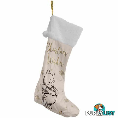 Disney Christmas - Velvet Stocking Winnie The Pooh - Widdop - 5017224904798