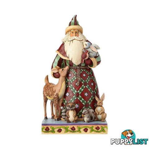 Heartwood Creek - Santa With Woodland Animal Figurine