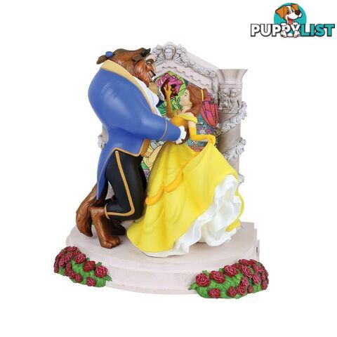 Disney Showcase - 23cm/9" Belle & Beast Light Up Scene - 0028399318988