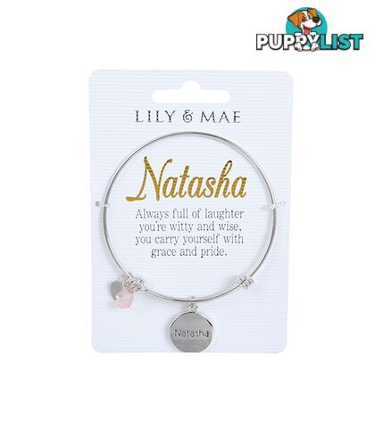 Personalised Bangle with Charm â Natasha