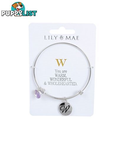 Personalised Bangle with Silver Charm â W