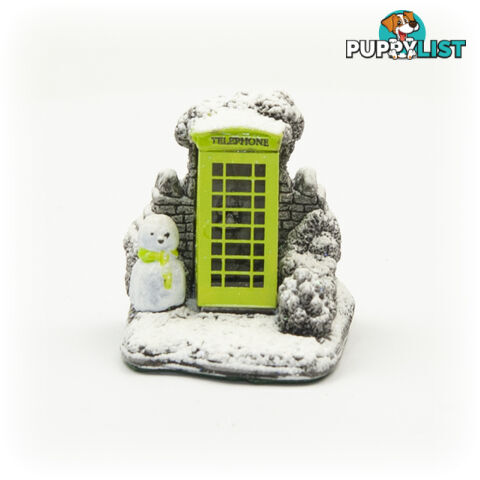 Lilliput Lane Mini Telephone Box Green Splash - Lilliput Lane - 712203036082