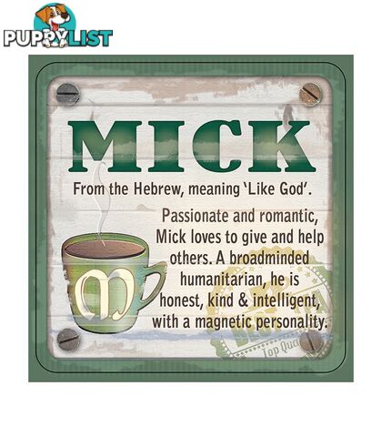 Personalised Cuppa Coasters - Mick