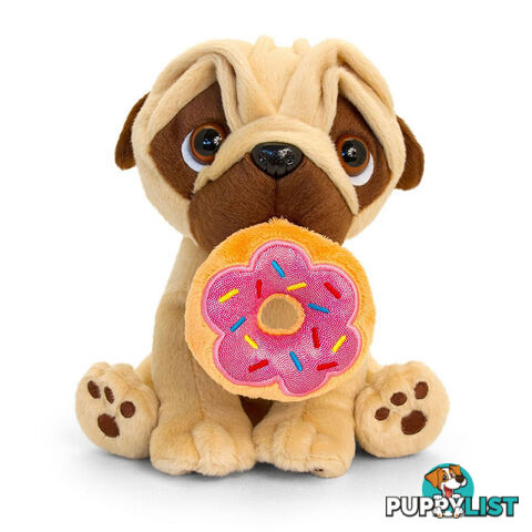 Keel Toys - Pugsley Food To Go Plush 20cm 3