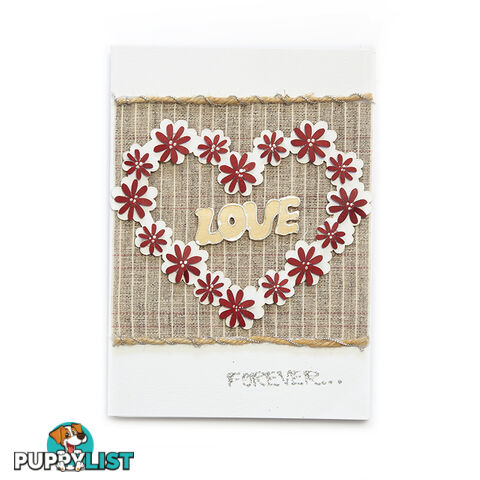 Handcrafted Greeting Card - Love Forever 14 x 19 cm - Duc Quyen - 8935086010037