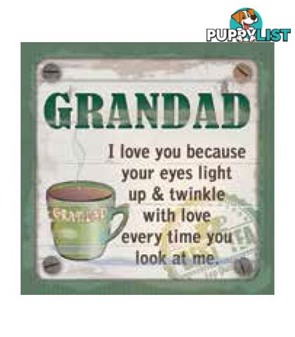 Personalised Cuppa Coasters - Grandad