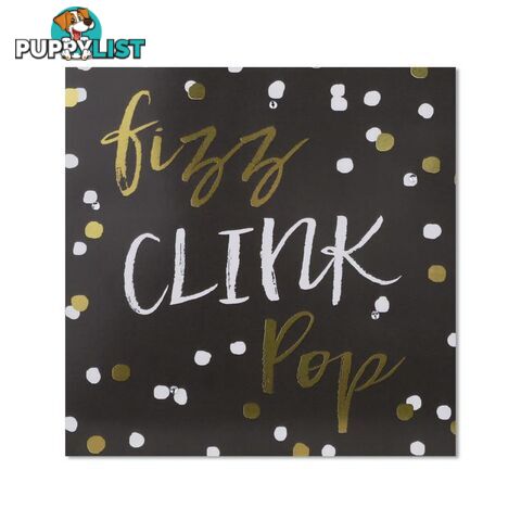 Classic Piano Congratulations Card - "Fizz Clink Pop"