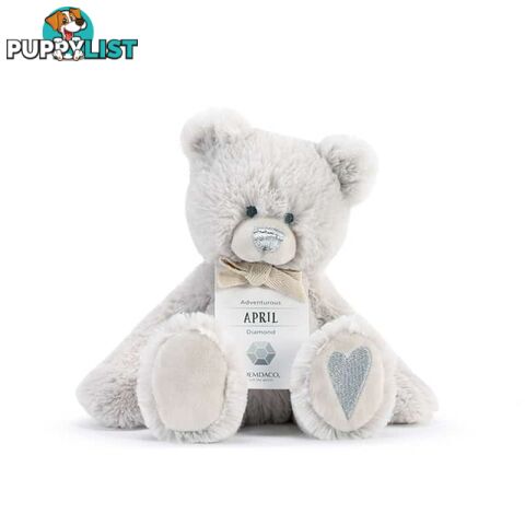 Demdaco Birthstone Bear - April Adventurous Diamond - Demdaco - 638713524911