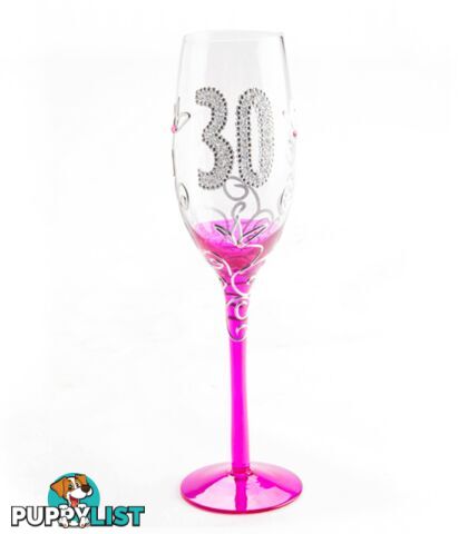 30th Birthday Traditional Champagne Flute