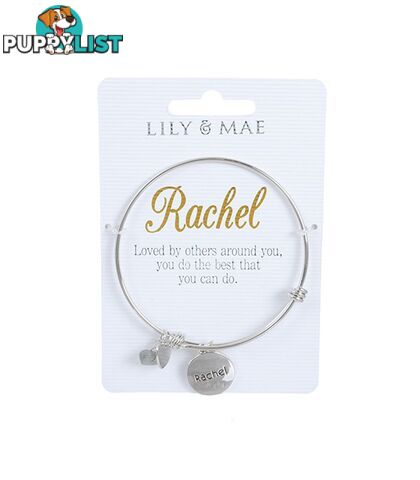 Personalised Bangle with Charm â Rachel