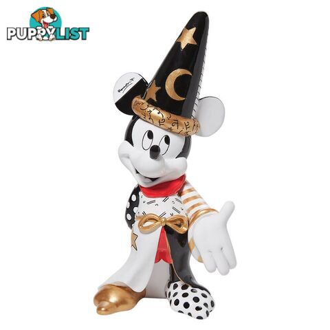 Disney by Britto Midas Sorcerer Mickey Mouse Figurine, 20cm Height - Disney by Britto - 028399318773