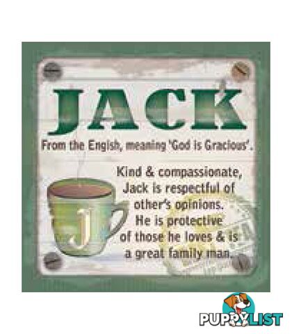 Personalised Cuppa Coasters - Jack