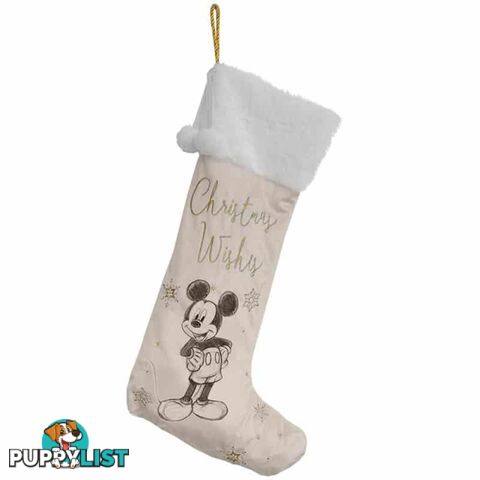 Disney Christmas - Velvet Stocking Mickey Mouse - Widdop - 5017224904781