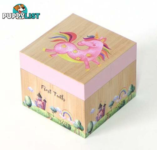 Flight Of Fancy First Tooth Box - Unicorn