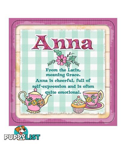 Personalised Cuppa Coasters - Anna