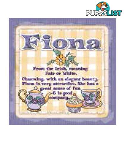 Personalised Cuppa Coasters - Fiona