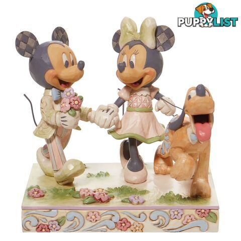 Disney Traditions - 14.4cm/5.67" White Woodland Mickey and Minnie - Disney Tradition - 0028399302703