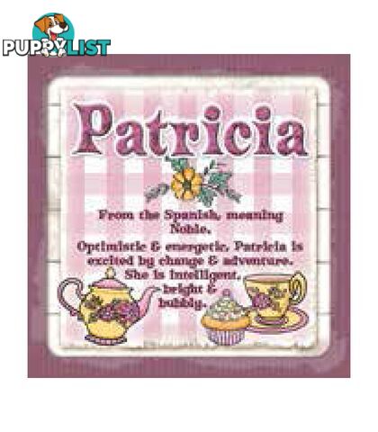 Personalised Cuppa Coasters - Patricia