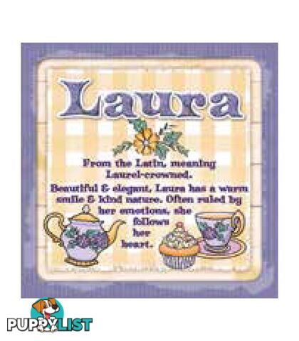 Personalised Cuppa Coasters - Laura