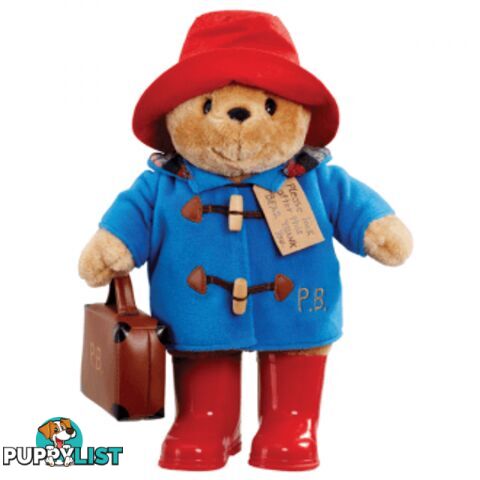 Paddington with boots embroidered coat & suitcase - Large