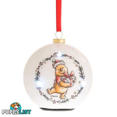 Winnie the Pooh Christmas: LED Bauble Pooh 'Favourite Day' - Widdop - 5017224944398