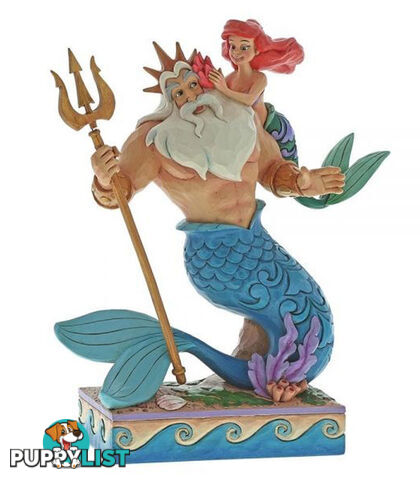 Jim Shore Disney Traditions - Ariel & Triton - Daddy's Little Princess - Disney Traditions - 045544939850