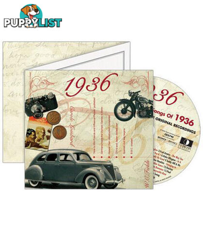 1936 Classic Years CD Card