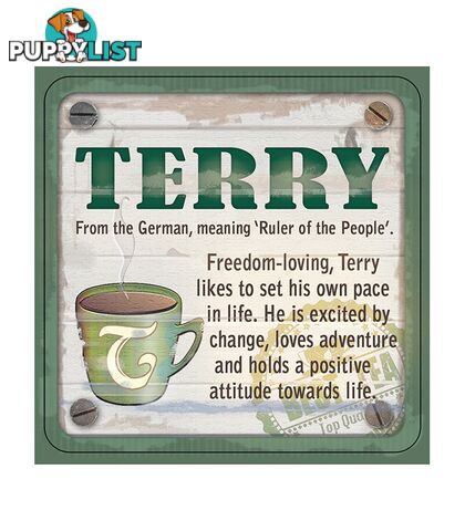 Personalised Cuppa Coasters - Terry