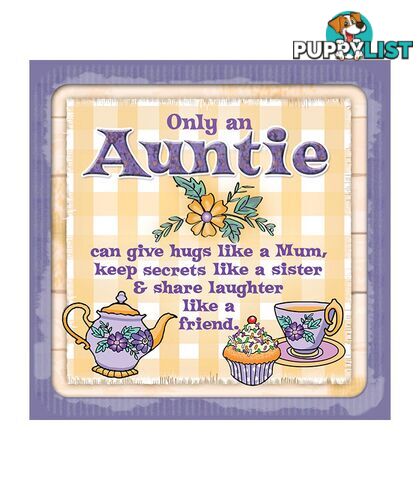 Personalised Cuppa Coasters - Only an auntie can...