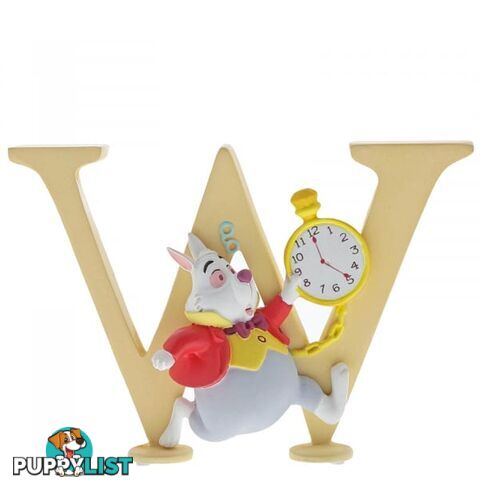 Disney Enchanting Alphabet W - White Rabbit Figurine - Disney Enchanting - 720322295686