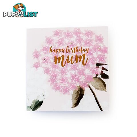 Botanicals - Happy Birthday Mum Greeting Card - Hammond Gower - 5022054298382