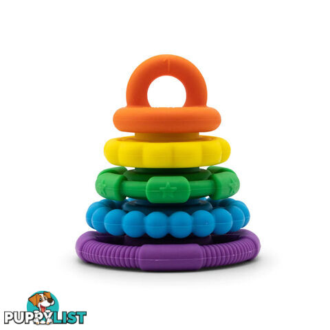 Rainbow Stacker and Teether Toy - Rainbow Bright - Jellystone Designs - 9343900002578