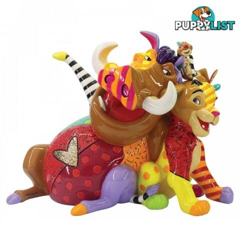 Disney by Britto - Simba, Pumbaa, and Timon Figurine - Britto - 028399219605