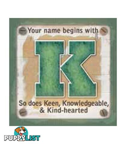 Personalised Cuppa Coasters - K (Male)