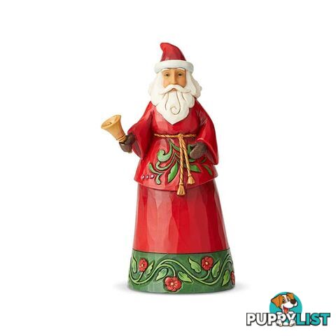 Heartwood Creek - Santa Holding Bell Figurine - Enesco - 028399124640