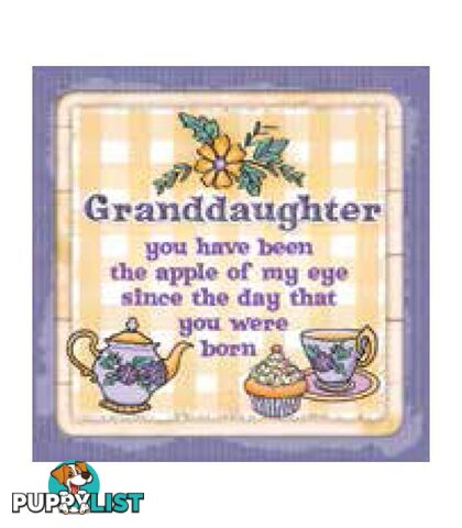 Personalised Cuppa Coasters - Granddaughter