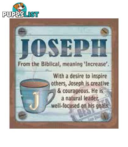 Personalised Cuppa Coasters - Joseph