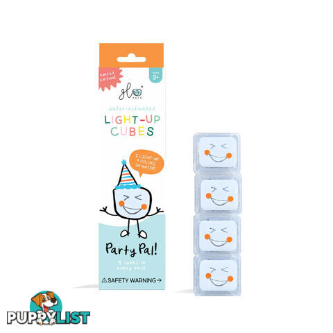 Glo Pal Light-Up Cubes Party Pal: White - Glo Pals - 850016823243