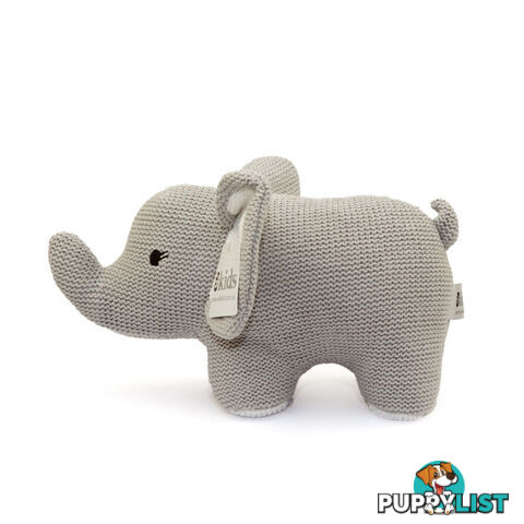 ES Kids - Grey Knitted Elephant Rattle