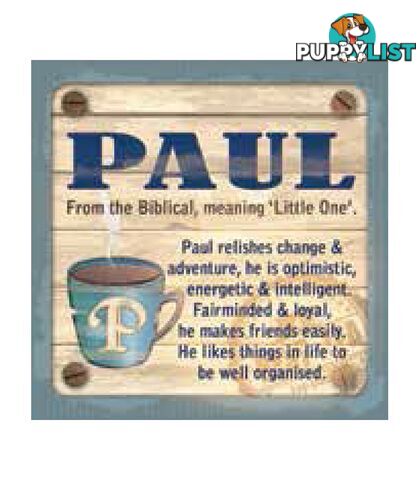 Personalised Cuppa Coasters - Paul