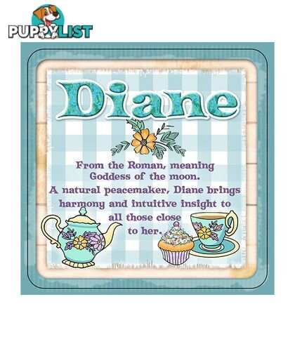 Personalised Cuppa Coasters - Diane