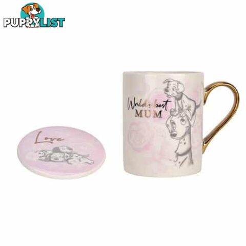 DISNEY MUG & COASTER SET - 101 DALMATIANS MUM - Widdop - 5017224920712